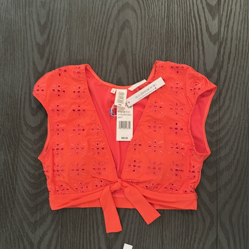 Bleu Rod Beattie Orange Eyelet Bikini Set -New 🌴🌴🌴 - Picture 4 of 11